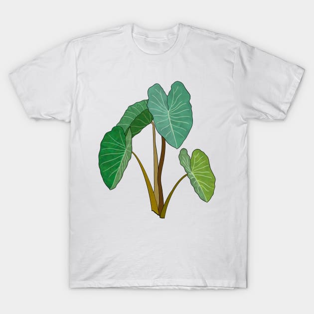 Kalo (Taro) Plant T-Shirt by peachycrossing